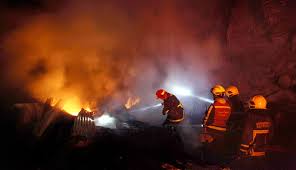 13 Rumah di Asrama Satlantas Polres Asahan Ludes Terbakar